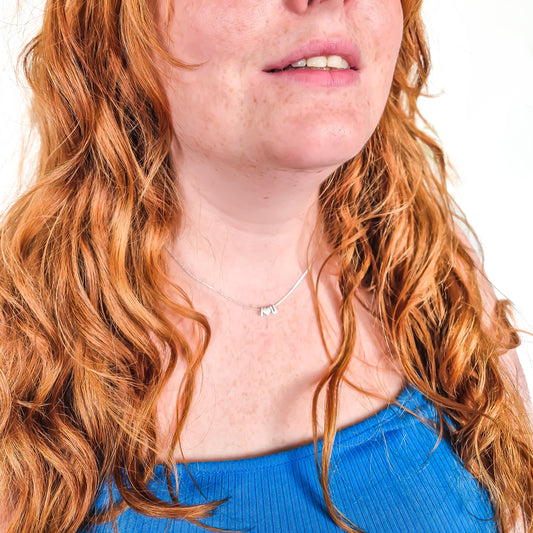 Anker collier + letter (14k geelgoud - PRE-ORDER)