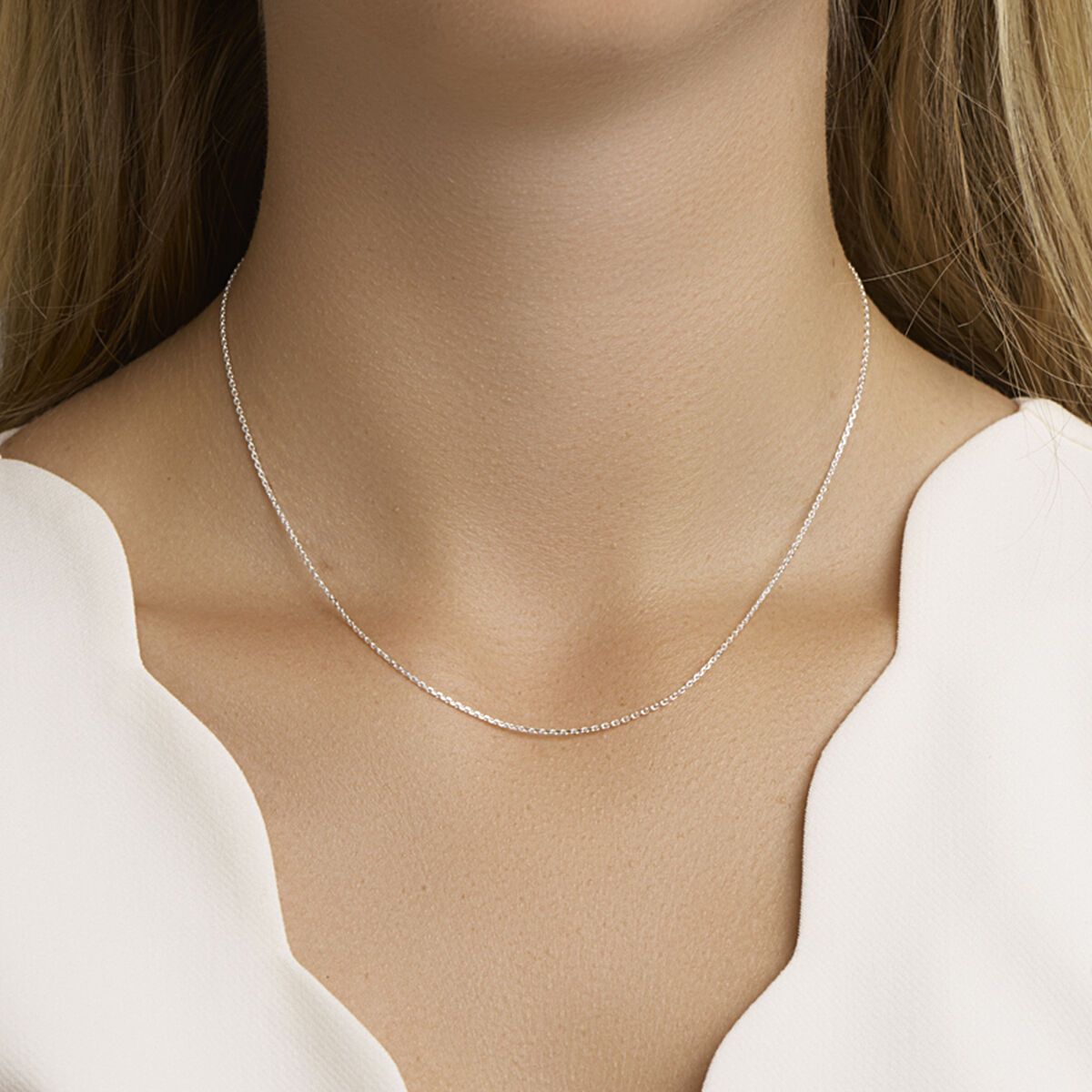 Anker collier zilver