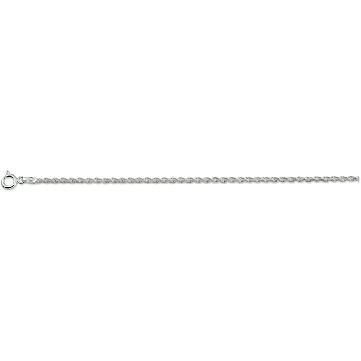 Koord collier zilver