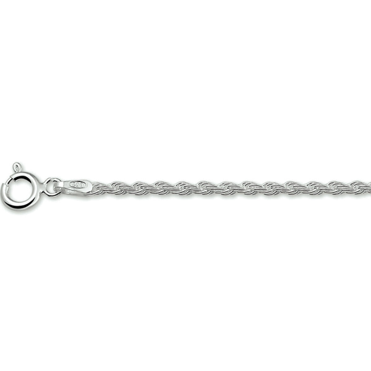 Koord collier zilver