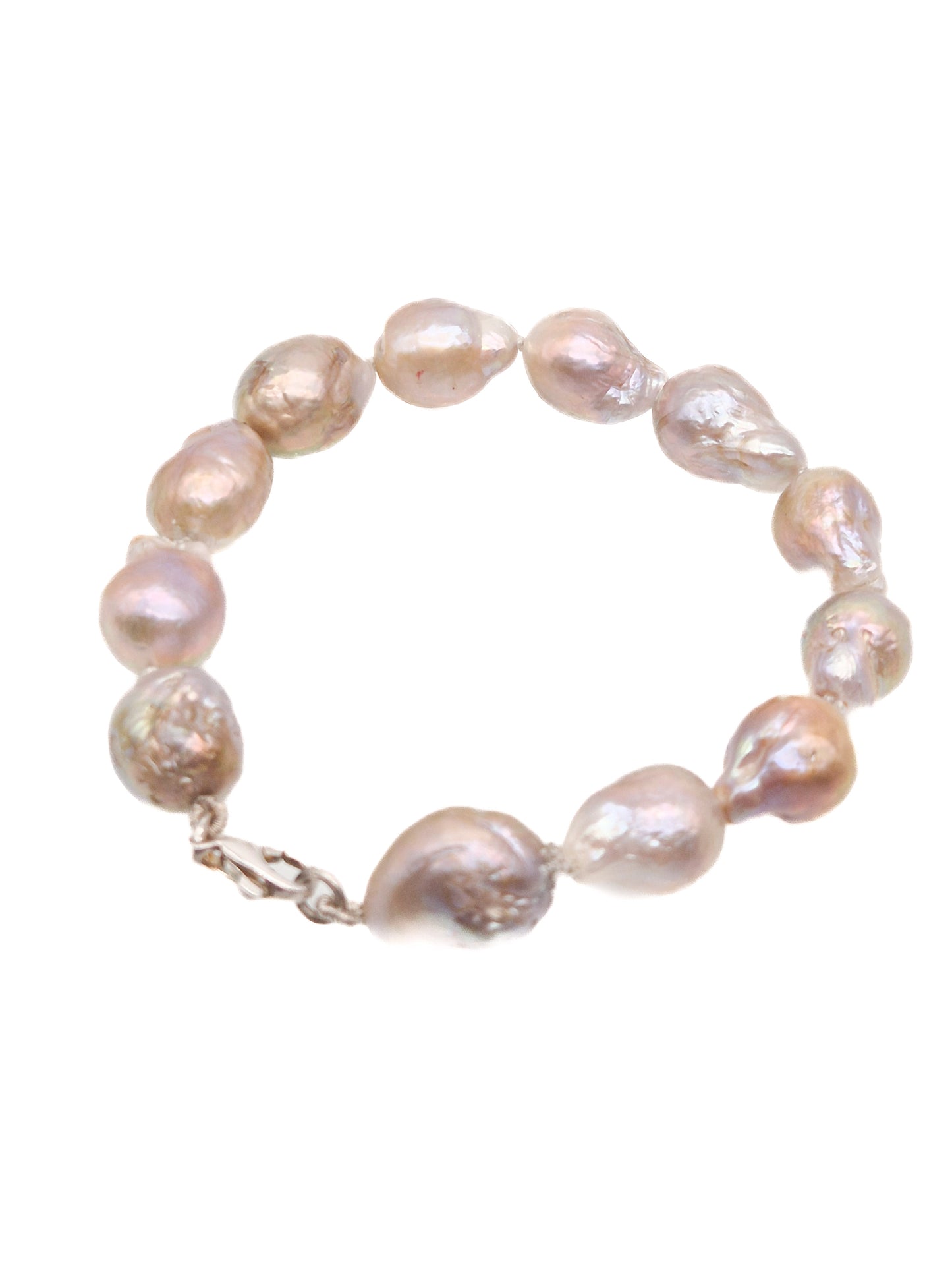 Armband barok parels - pastel