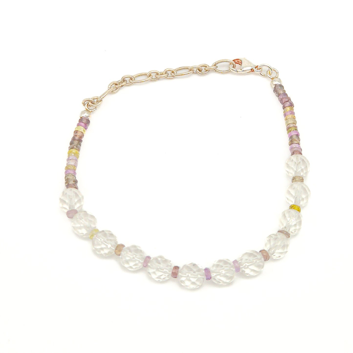 Bergkristal & toermalijn armband