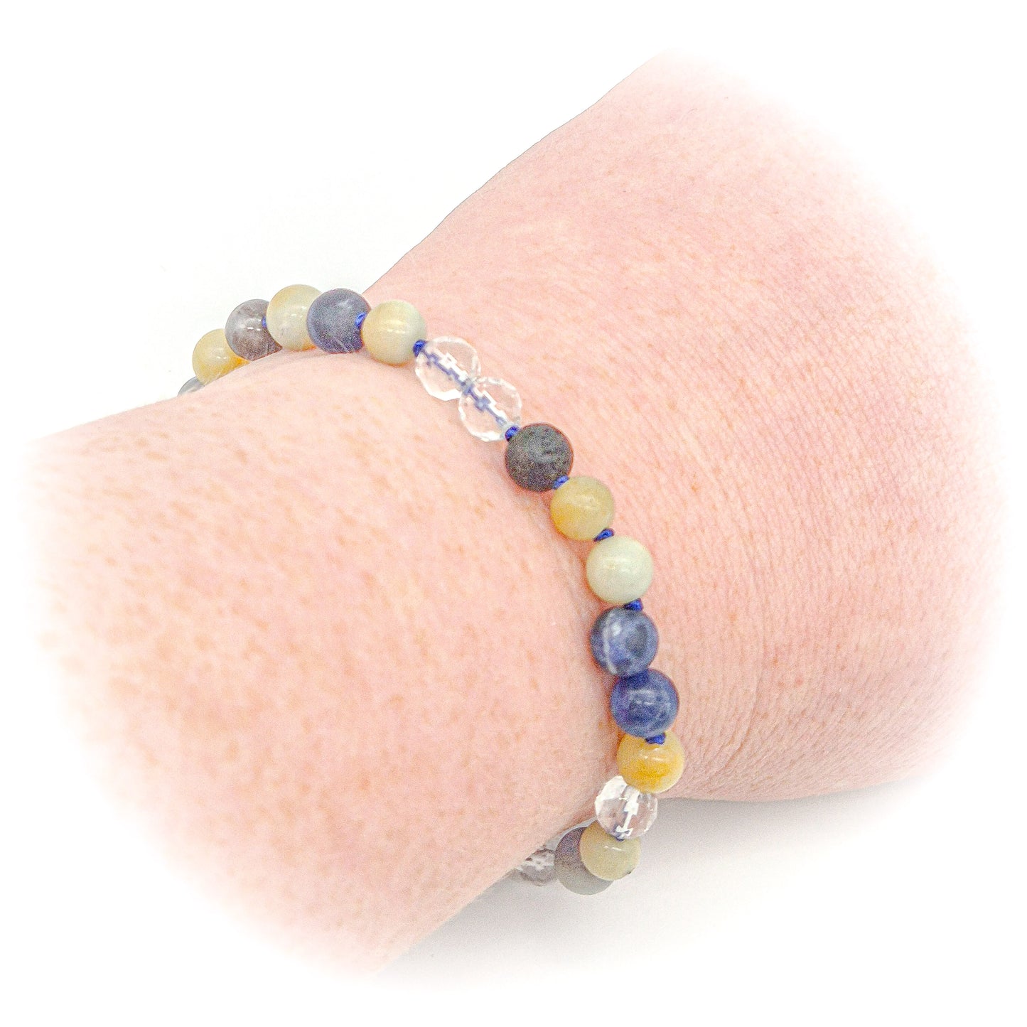 Mix-edelstenen armband