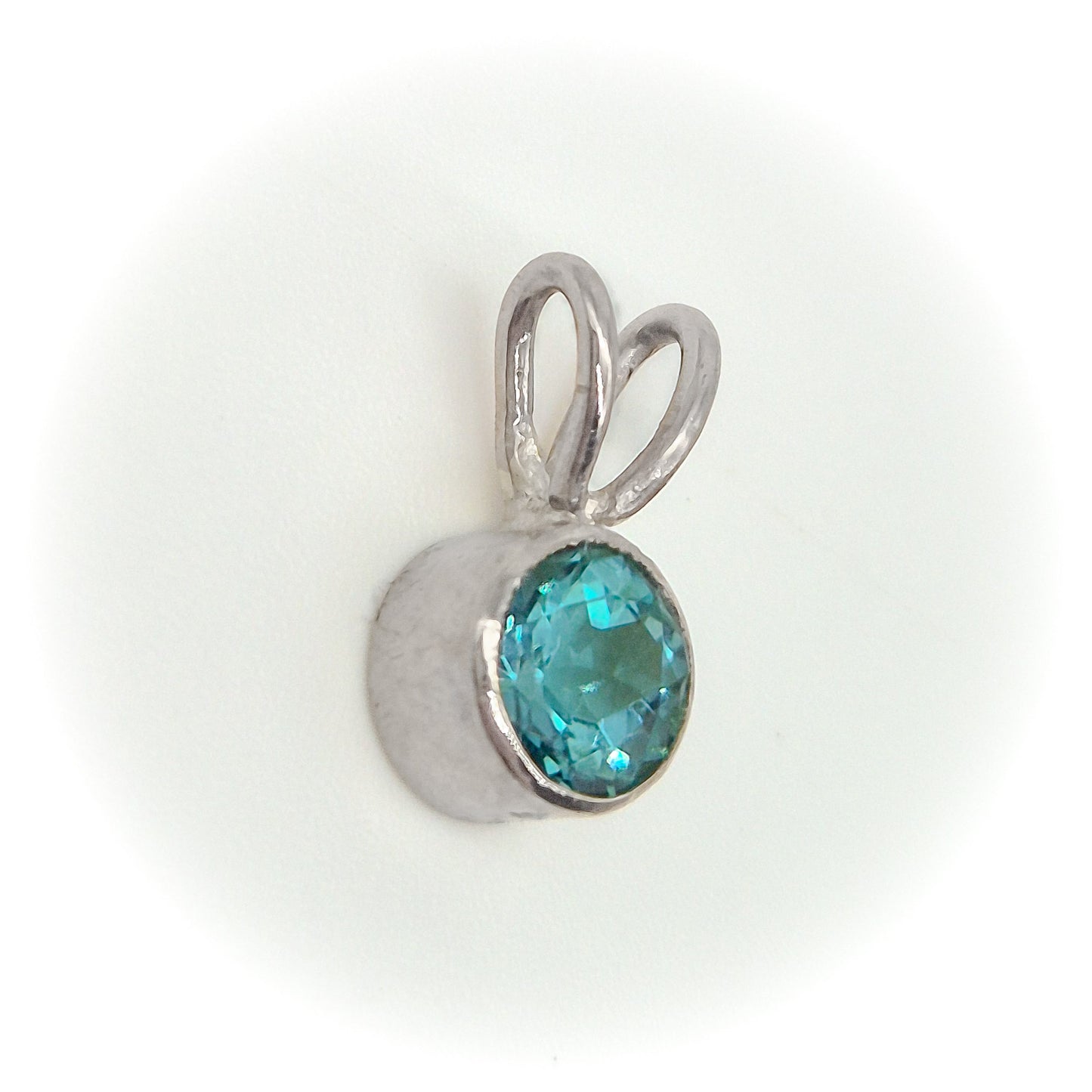 Paraiba toermalijn hanger "bunny"
