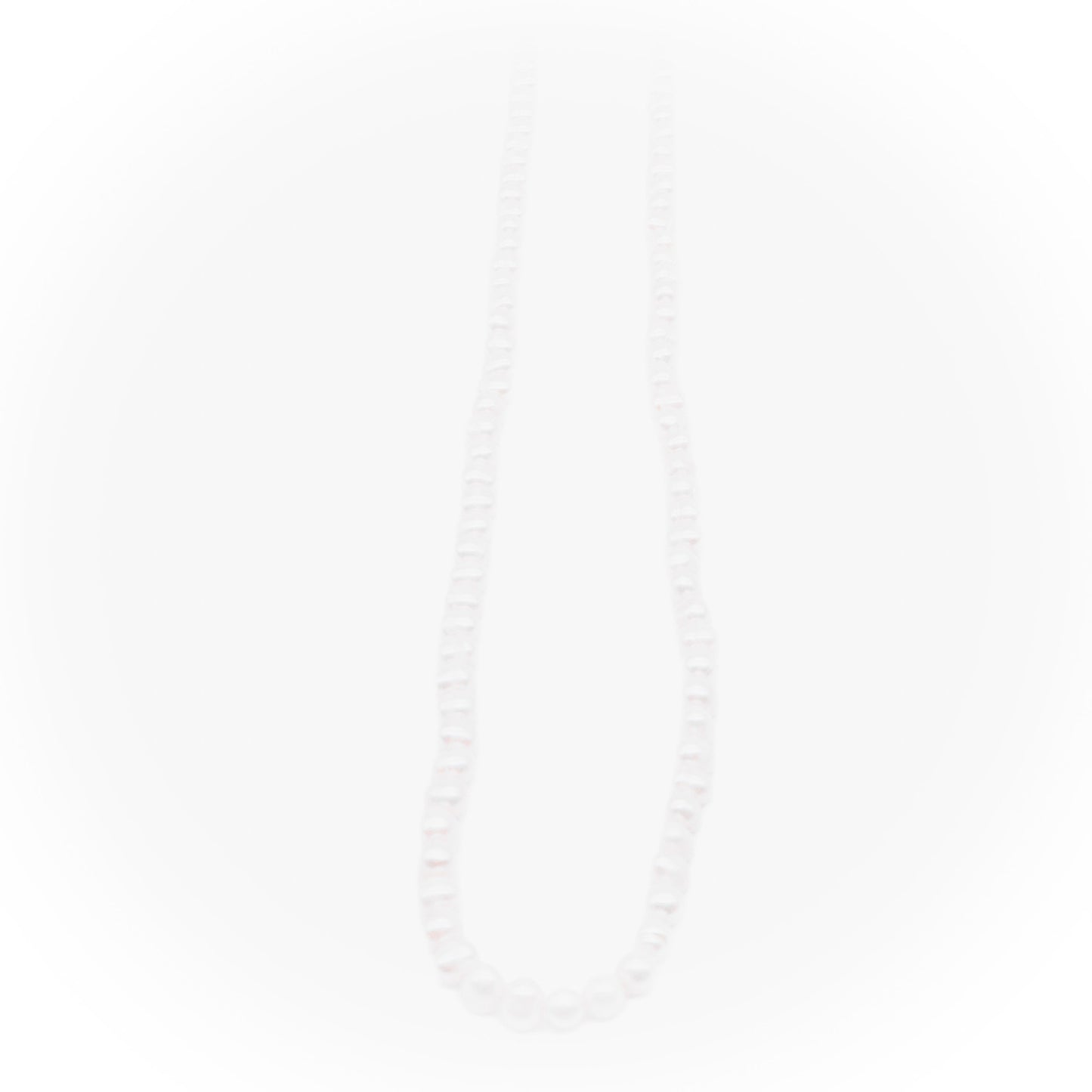 Zoetwaterparel collier - extra lang - wit