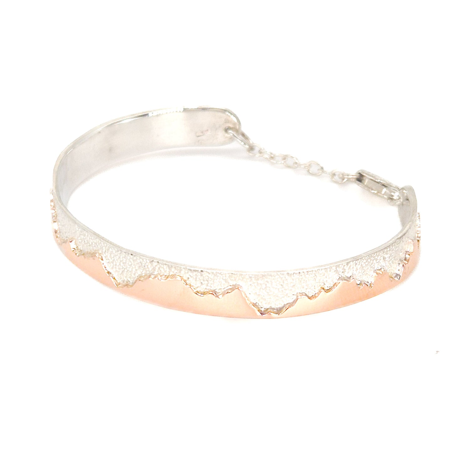 Bangle armband Bergen - 14k roodgoud / Sterling zilver