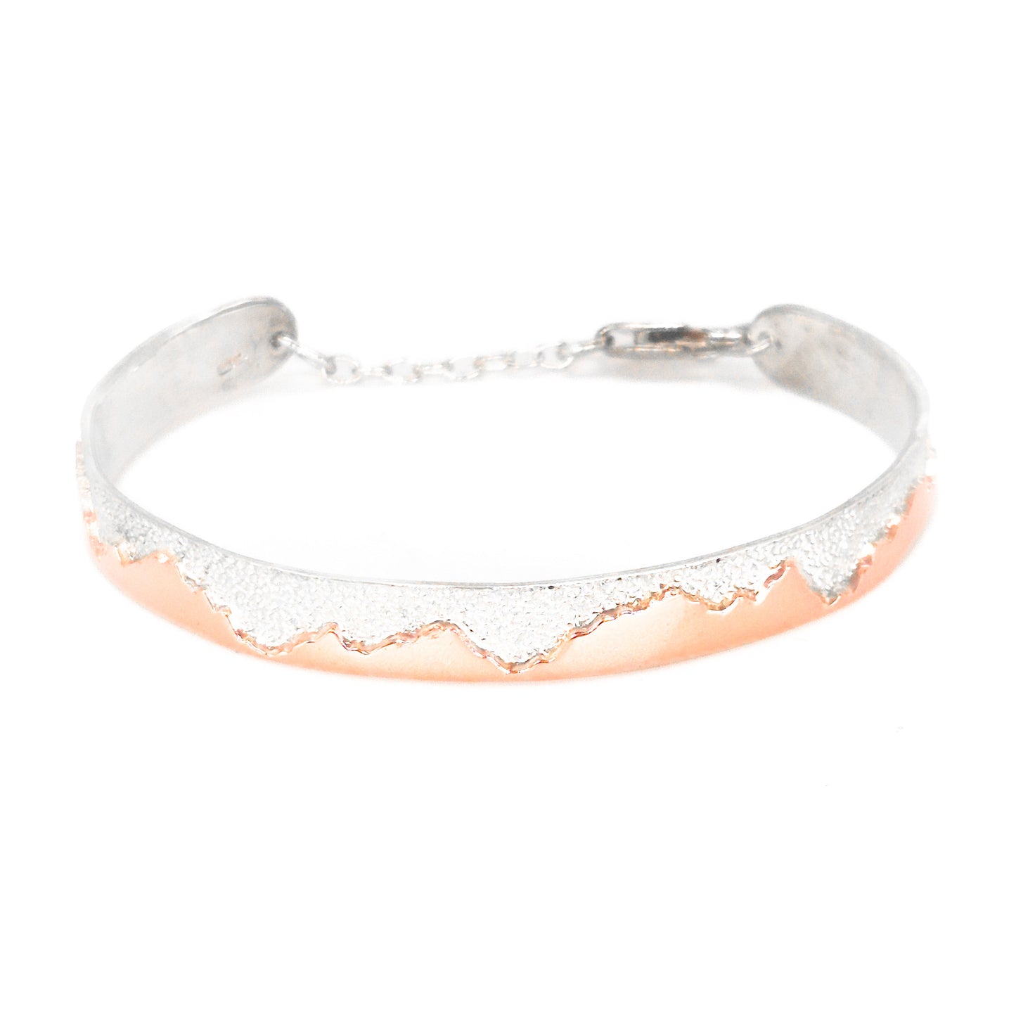 Bangle armband Bergen - 14k roodgoud / Sterling zilver