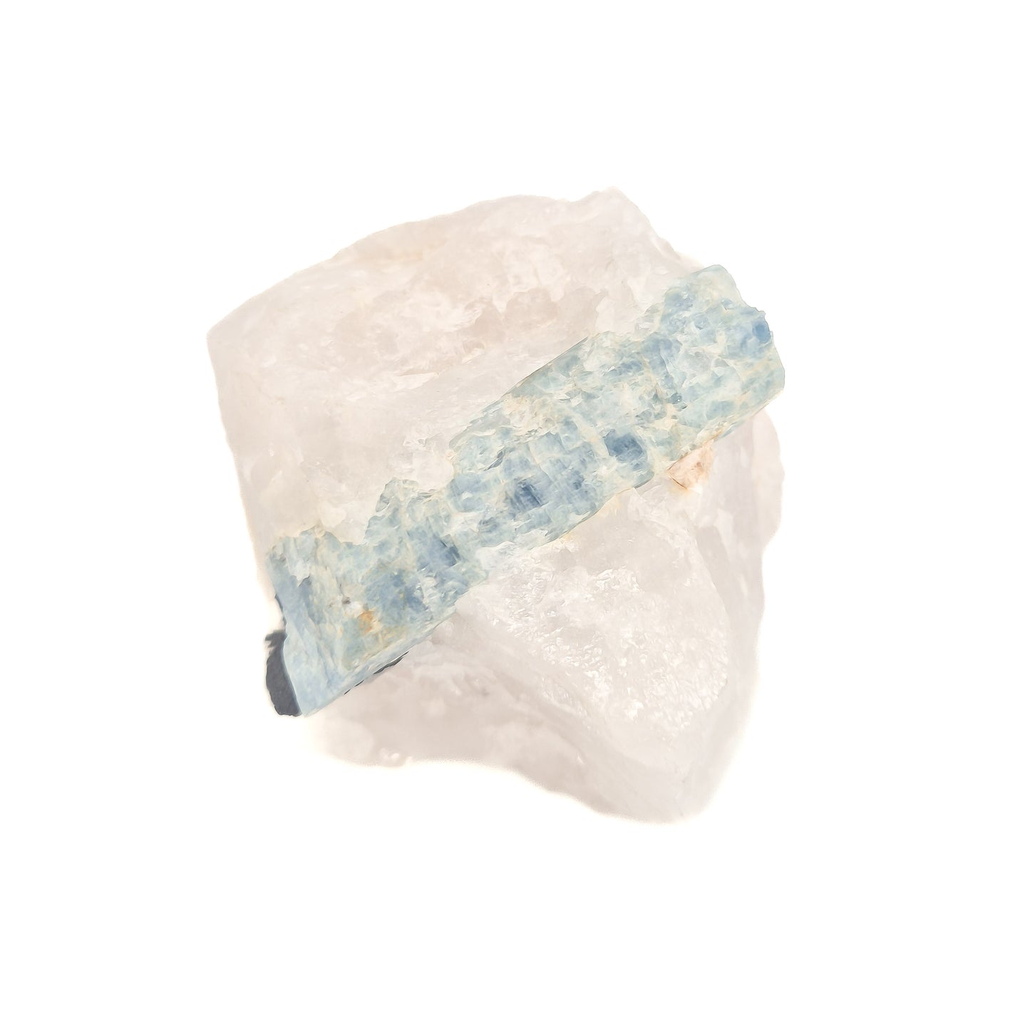 Aquamarijn in Kwarts