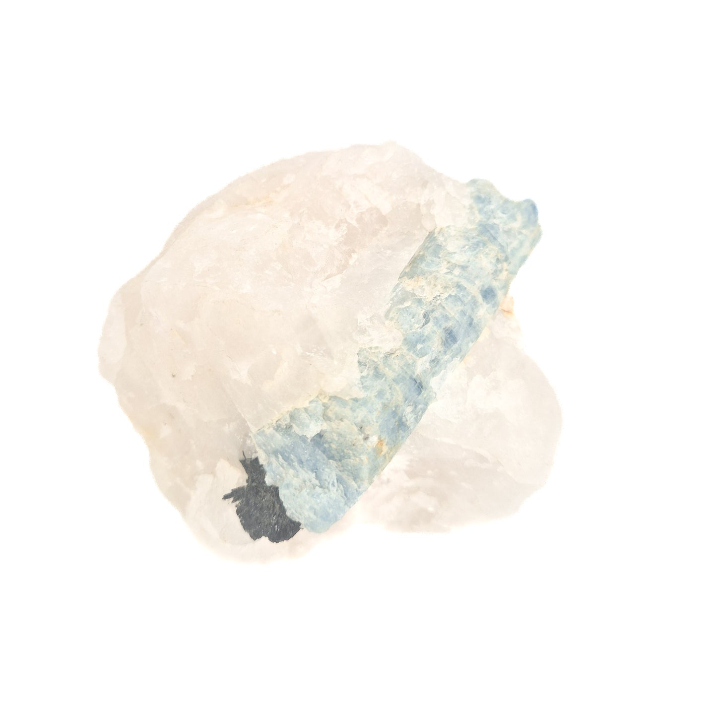 Aquamarijn in Kwarts