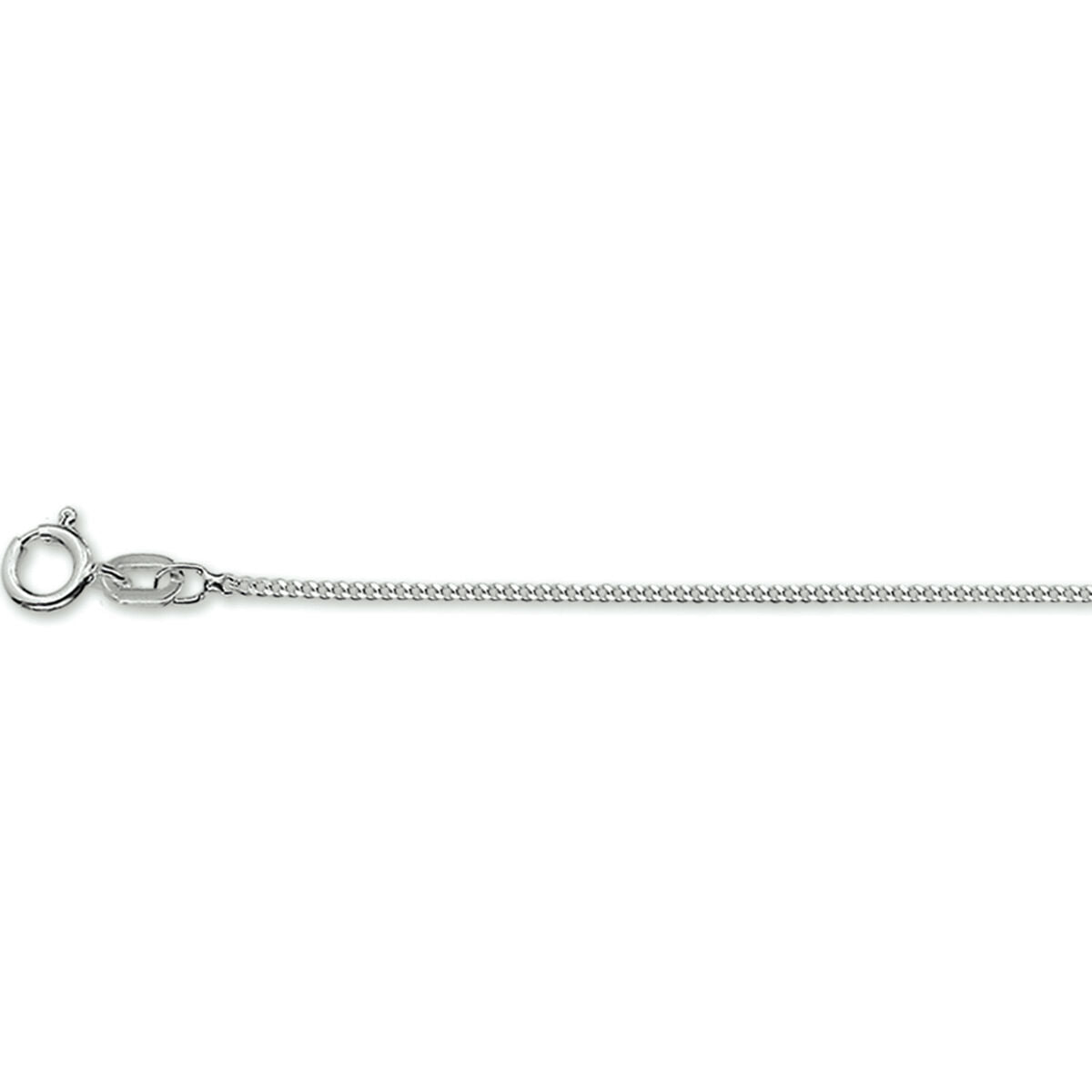 Gourmette collier zilver