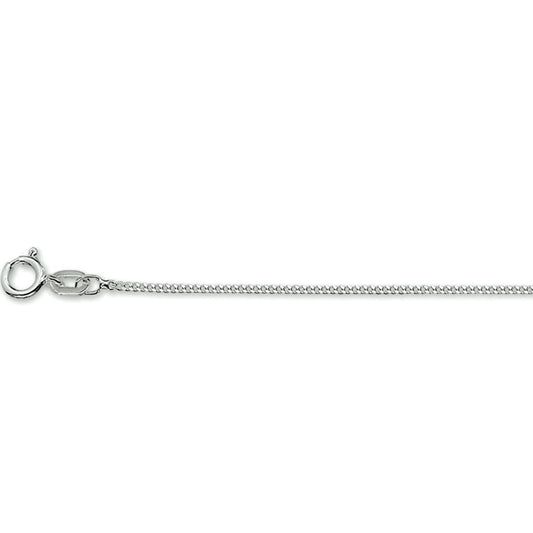 Gourmette collier zilver