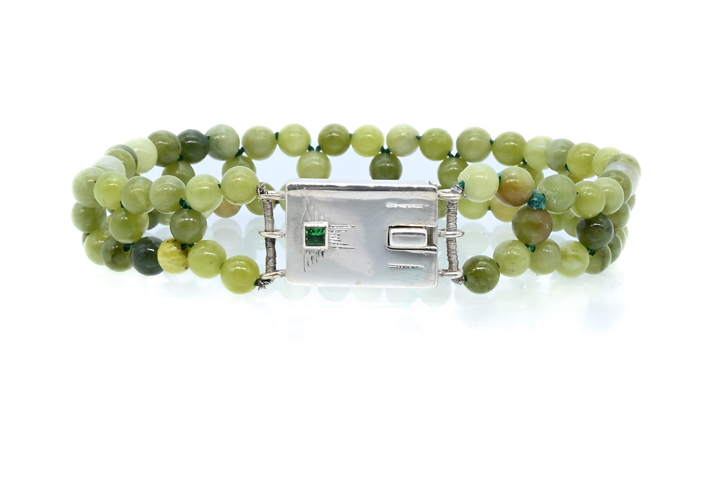 Groene onyx armband