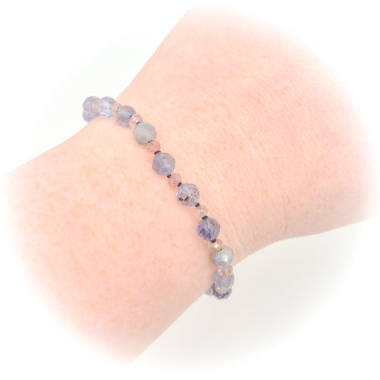 Hematietkwarts & Ioliet armband