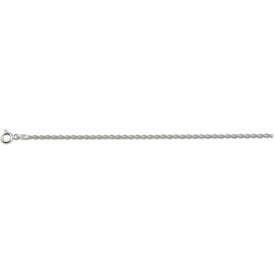 Koord collier zilver