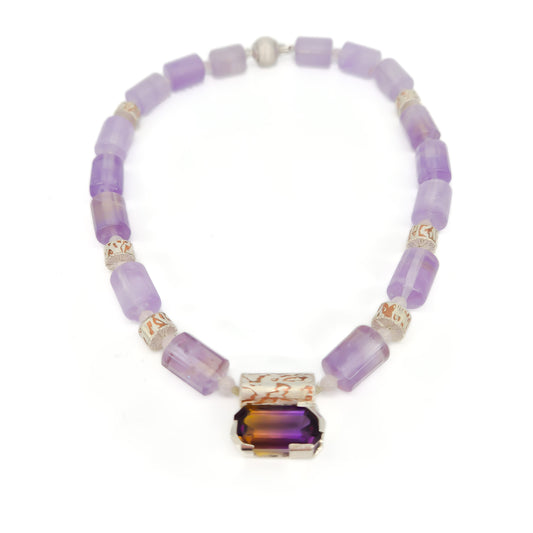 Amethist collier - "krokus"