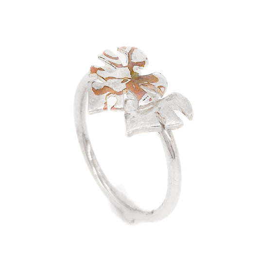 Monstera variegata - mokume-gane